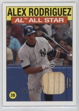 2021 Topps 1986 Topps All-Star Baseball Relics Alex Rodriguez #86ASRAR 10o8