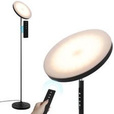 Upgraded Floor Lamp, 36W/3600LM Super Bright Floor Lamp with Remote Matte Black