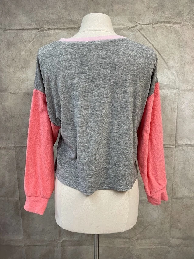 Camisa para dormir Justice Girls manga larga gris jaspeado talla L (12/14) Foto 3 de 4