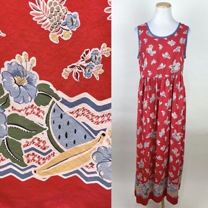 fruit print maxi dress
