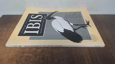 			British ornithologists union IBIS Vol 149, number 3 July 2007, Va		