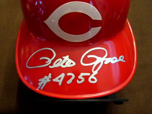PETE ROSE # 14 #4256 CINN REDS MVP SIGNED AUTO VINTAGE ABC HELMET JSA BEAUTY - Picture 2 of 5