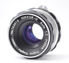 【Top Mitn】Objectif NIKON Non-Ai NIKKOR-H Auto 50mm F/2 Standard MF From JAPAN...