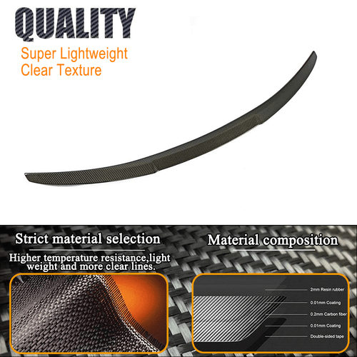 Fit for BMW E82 120i 125i 128i 135i M Coupe 07-12 Rear Trunk Spoiler Wing Carbon - Bild 8 von 14