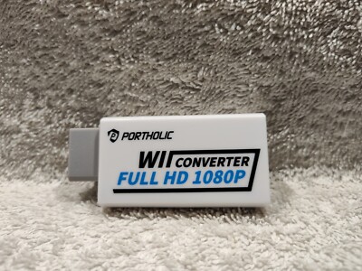 PORTHOLIC Wii HDMI Converter FULL HD 1080P *VGC* FREE SHIPPING