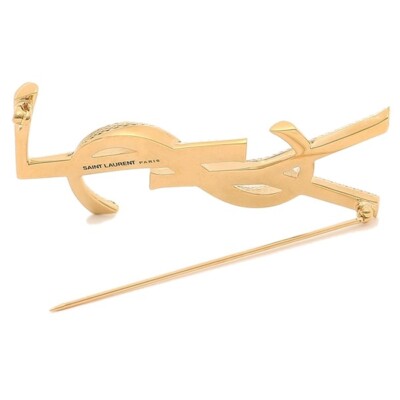 SALE SAINT LAURENT PARIS Brooch Cassandra Opium Snake