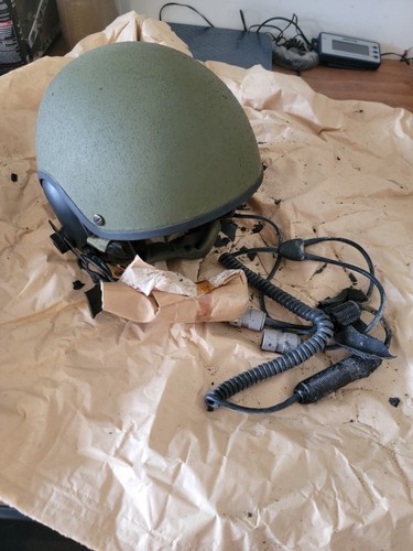 US CVC Tanker Helmet Combat Vehicle Crewman DH-132 Shell W/ Headset SMALL Gentex - Picture 7 of 12