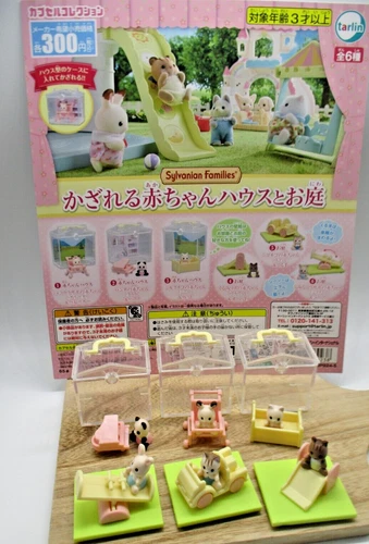 Sylvanian Families mini Figure baby house garden set of 6 capsule toy Gacha