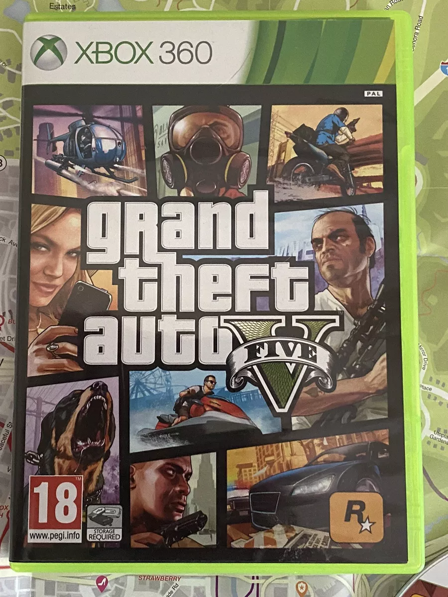 Grand Theft Auto V 5 Xbox 360 - Complete- W/ Manual - Tested 710425491245