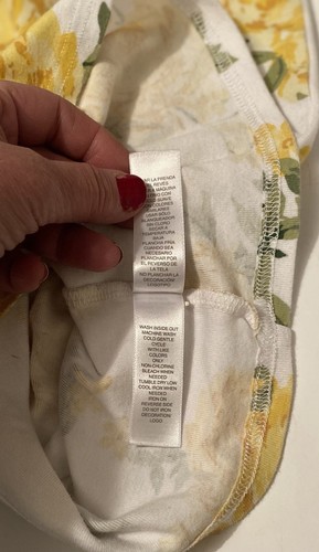 PLACE Yellow Roses Girl’s Undershirt Size 12 Cotton The Childrens Place - Picture 10 of 11