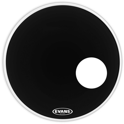 Evans BD22RB EQ3 Black Resonant 22-inch Bass Drum Head  (NEW)