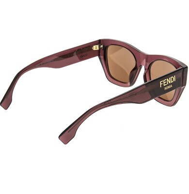FENDI ROMA 40100 Burgundy Brown Logo Fashion Sunglasses  display picture 1