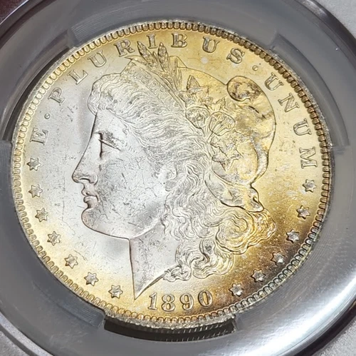 1890-O MS61 Morgan Silver Dollar CACG