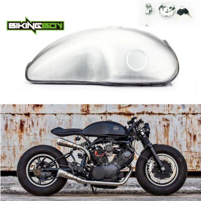#ad #ad For Yamaha for Honda 10L 2.6 Gal Iron Gas Fuel Tank Universal Vintage Cafe Racer $108.05