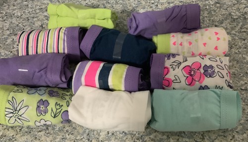 ⚡️Fruit of the Loom Girls (Size 8) Colorful Printed Cotton 11 Pack Hipsters - Picture 2 of 2