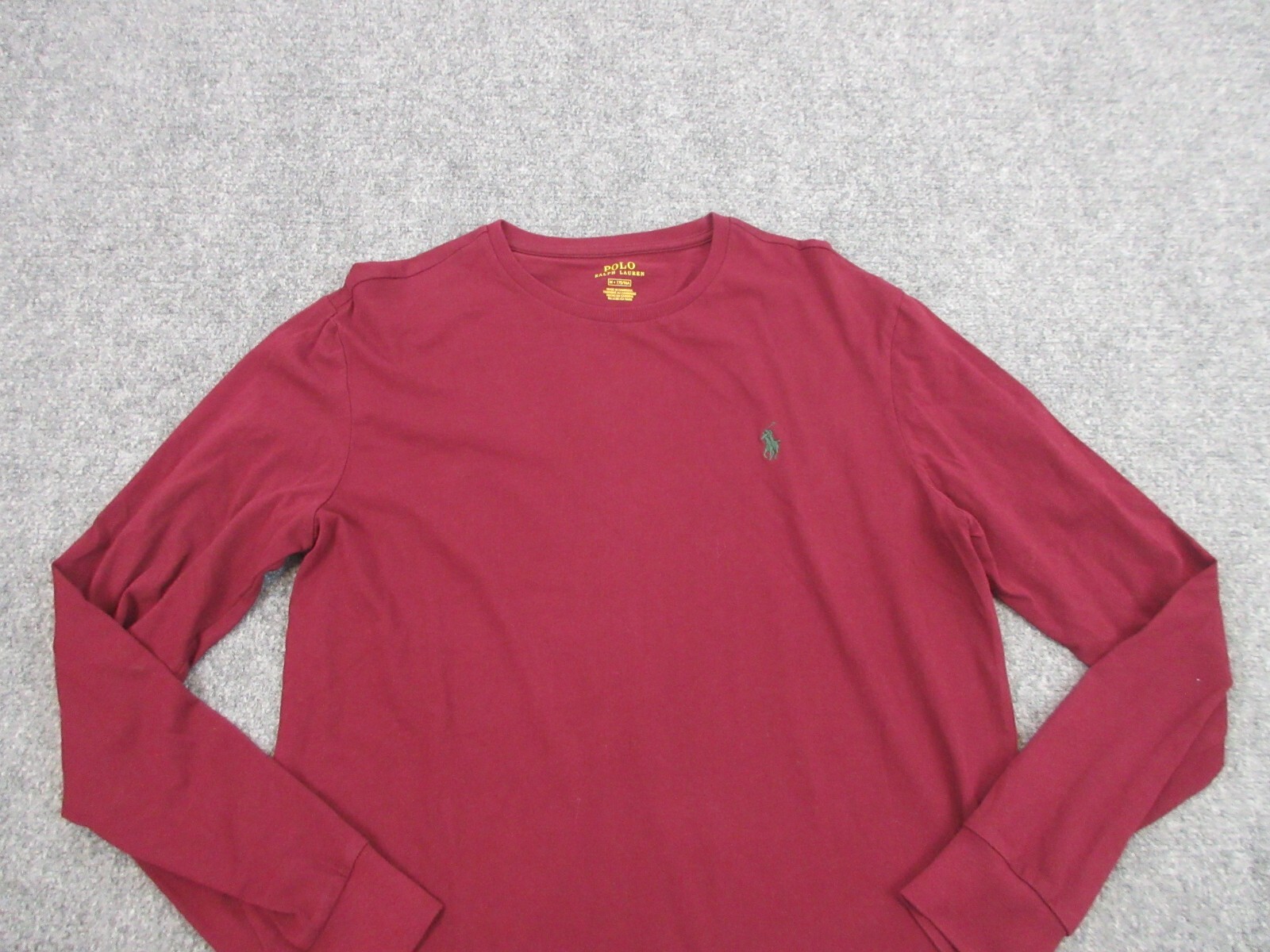 Polo Ralph Lauren Camicia Uomo Adulto Medio Rosso Pony Logo Comfort Casual Preppy