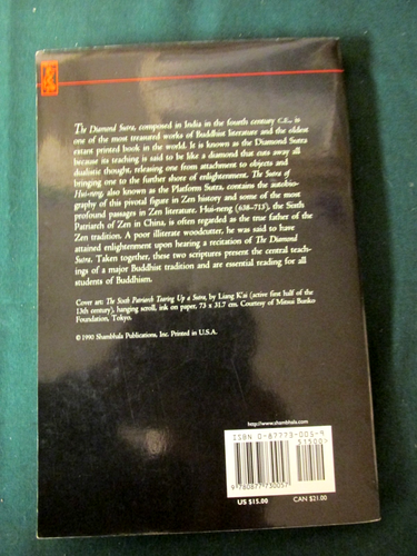 Diamond Sutra and the Sutra of Hui Neng - A. F. Price - PAPERBACK - 1990 - Bild 2 von 3