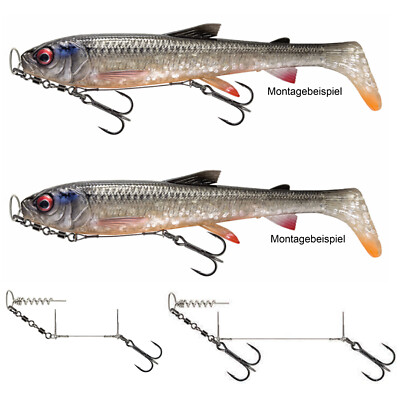 Savage Gear Spin Rig 2 St. Cork Screw Spinning Stinger Whitefish Shad Gummifisch
