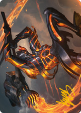 Gold Stamp Art Series FORGEHAMMER CENTURION mtg NM Phyrexia All Will Be One