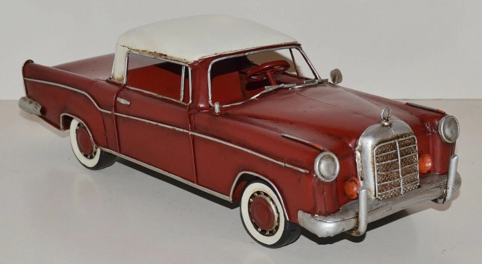 Auto Lamiera Nostalgie Modellino Oldtimer Mercedes-Benz 220 SE Coupè L 34 CM - Immagine 2 di 4