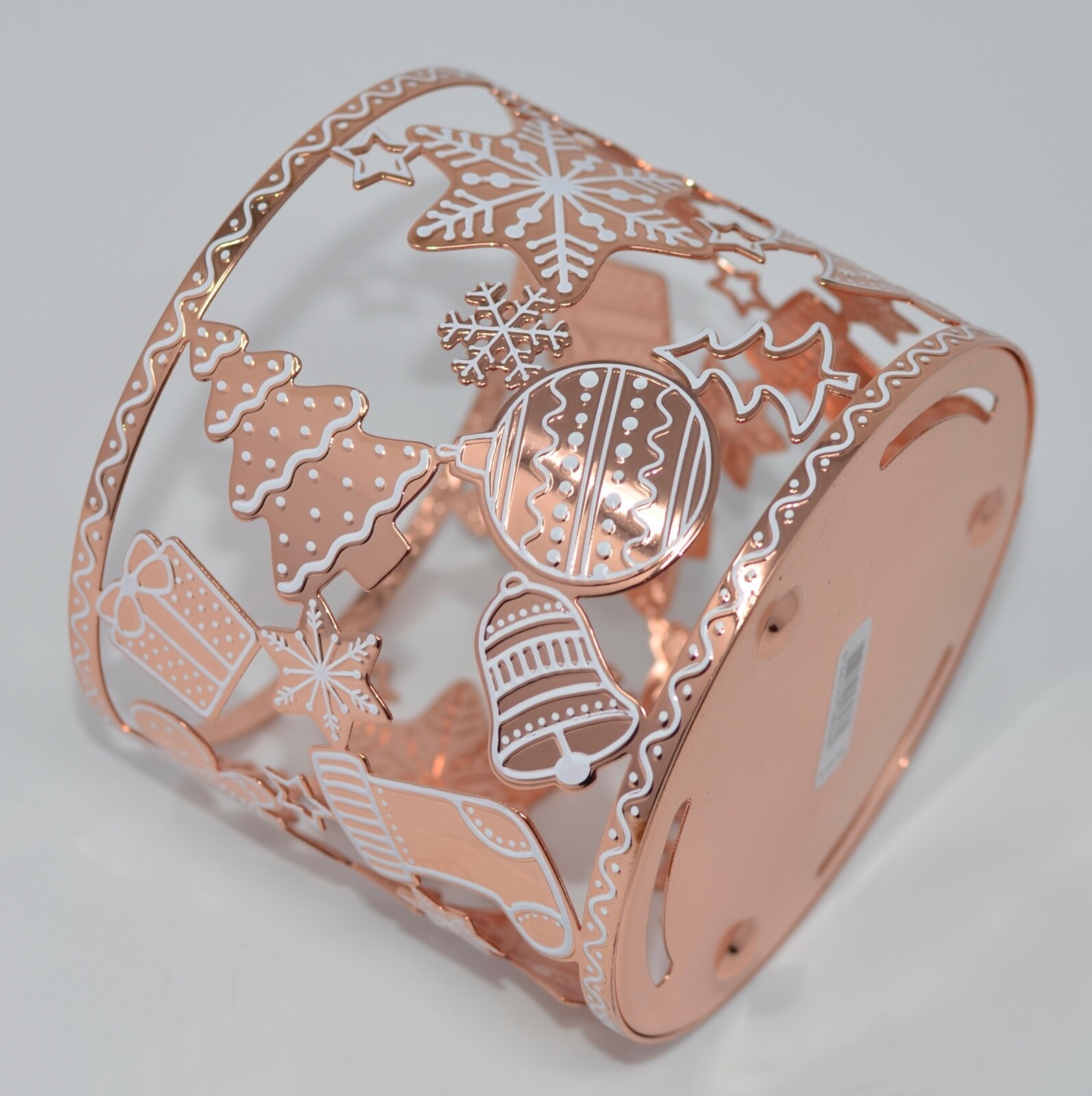 BATH & BODY WORKS GINGERBREAD ORNAMENTS LARGE 3 WICK CANDLE HOLDER