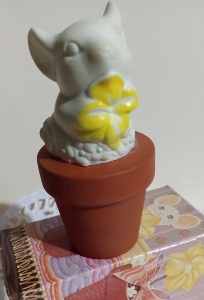 VINTAGE Avon ZANY Cologne Decanter. The Flower Mouse.75Fl Oz