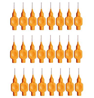 24 Stück TePe orange 0,45mm Interdentalbürsten Zwischenraumbürsten NEU Größe 1