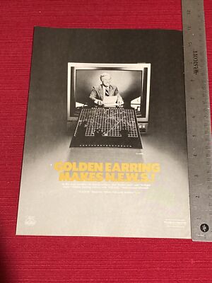 Golden Earring N.E.W.S. Album Promo 1984 Print Ad - Great to Frame!