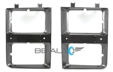 NEW DUAL HEADLIGHT BEZELS TRIM SET FOR 83-84 CHEVY 1500 PICKUP BLAZER SUBURBAN