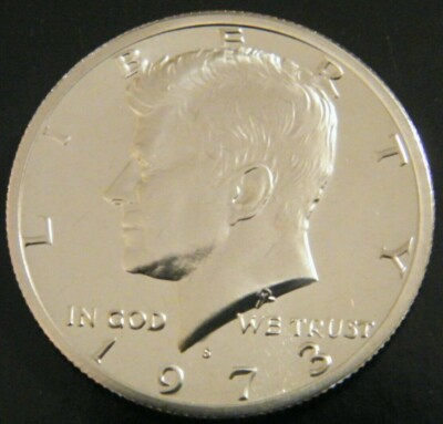 1973 S Kennedy Half Dollar Gem Cameo Proof US Coin from US Proof Mint Set