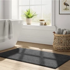 ⚡️Threshold Signature Bath Rug Dark Gray-