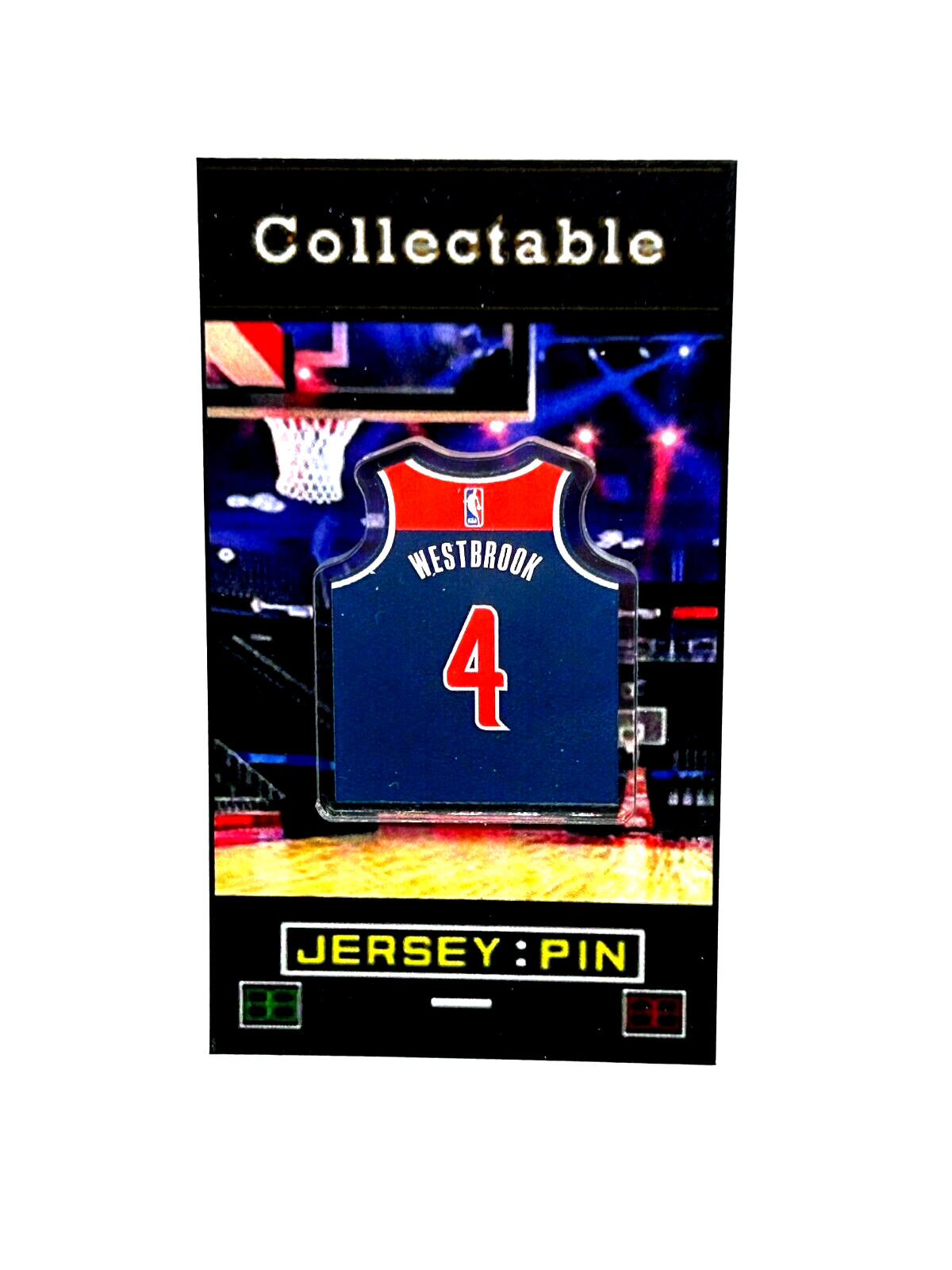 Washington Wizards Russell Westbrook Jersey Lapel Pin – Collectible with Free Shipping