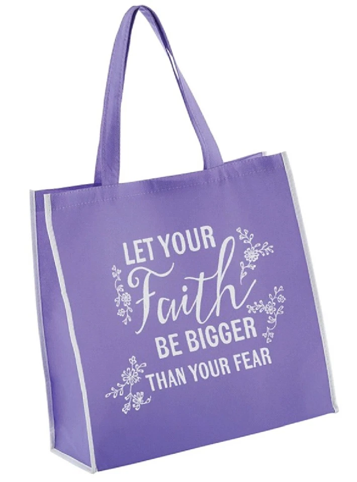 Inspirational Faith Christian Bible Verse Scripture Spiritual Shopping Tote Bag - Image 2 of 4