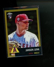 2022 Topps Chrome Platinum True Gold Refractor #180 Janson Junk #d 1/50 RC