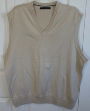 Greg Norman Mens XL lightweight Golf Sweater Vest beige