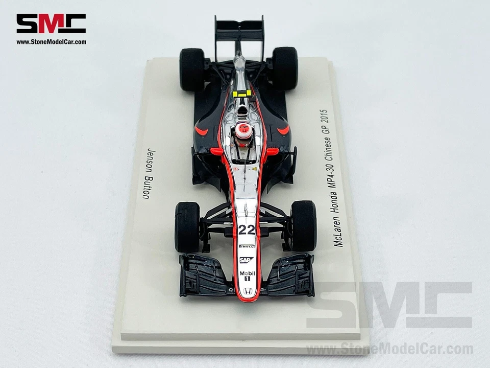 McLaren Honda F1 MP4-30 #22 Jenson Button Chinese GP 2015 1:43 Spark S4614 - Image 4 of 4