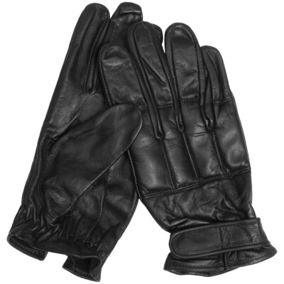 Mil-Tec Sand Defender Gloves Mens Leather Patrol Soft Army Airsoft Warm Black