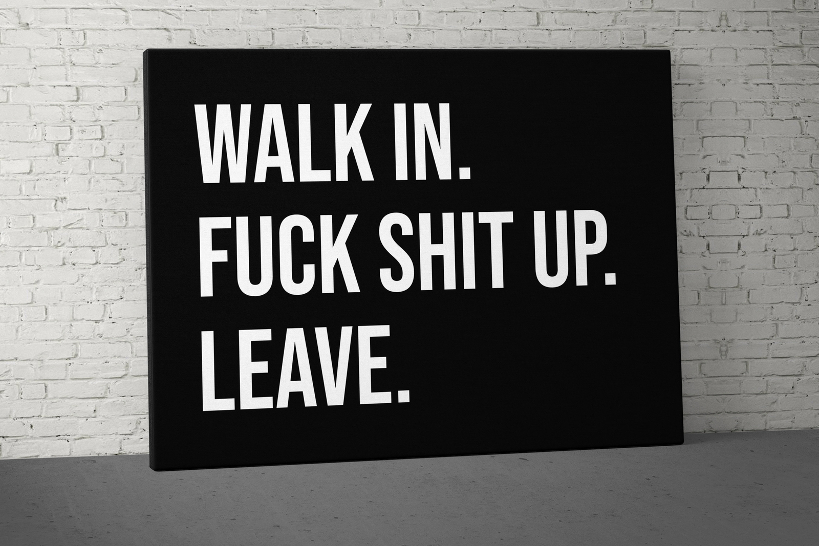 Motivational Weightlifting Wall Art - Home Gym Decor