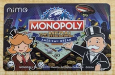 SHIPS FROM USA Sega AIME Card Amusement IC MONOPOLY THE MEDAL AMERICAN DREAM