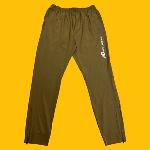 New Balance Mens Size Medium Logo All Motion Lightweight Joggers Tan Track Pants - Picture 2 of 21
