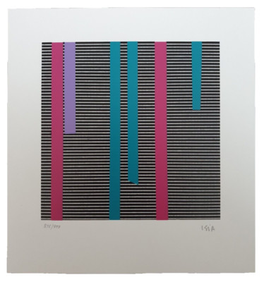 ISIA LEVIANT Kinetic POP ART HANDSIGNIERT Lufthansa Print Serigraph /999