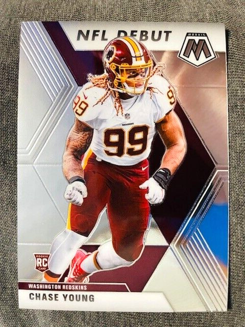 2020 Panini Mosaic #272 Chase Young Rookie RC NFL Debut Card