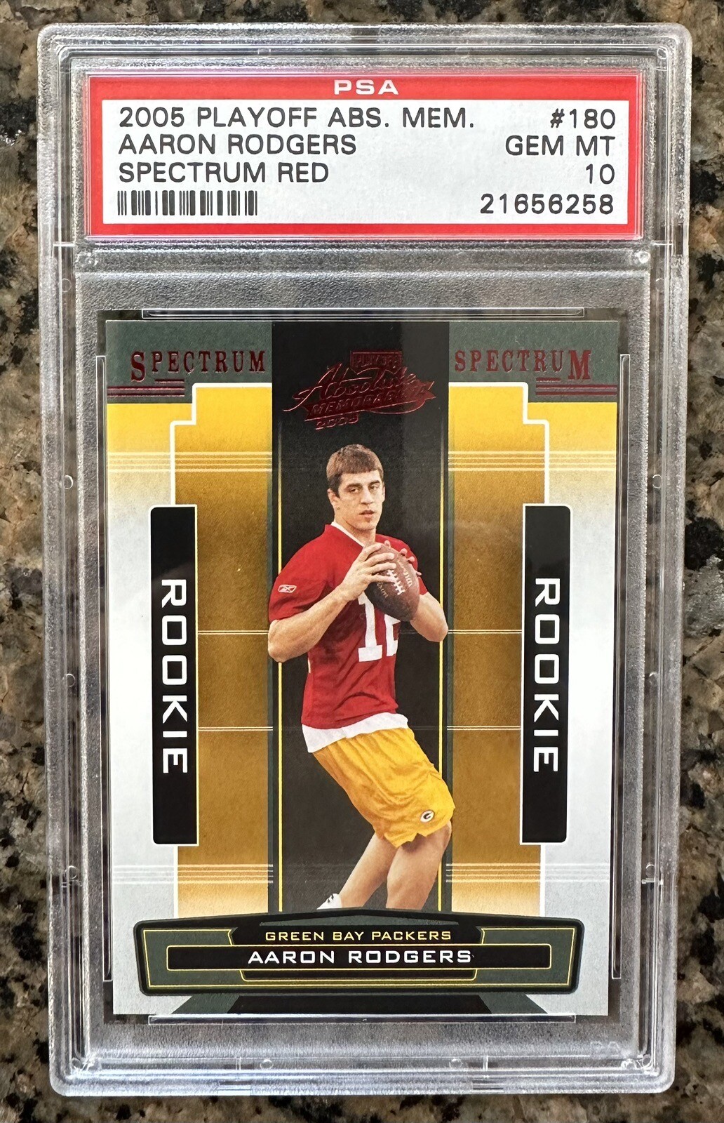 Aaron Rodgers Playoff Absolute Memorabilia #180 Spectrum Red