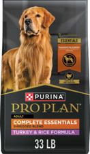 Purina Pro Plan Complete Essentials Shredded Blend Turkey Dry Dog Food, 33 lb 1.70 per pound