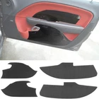 4x Real Carbon Fiber Interior Door Panel Sticker Trim for Dodge Challenger 2015+