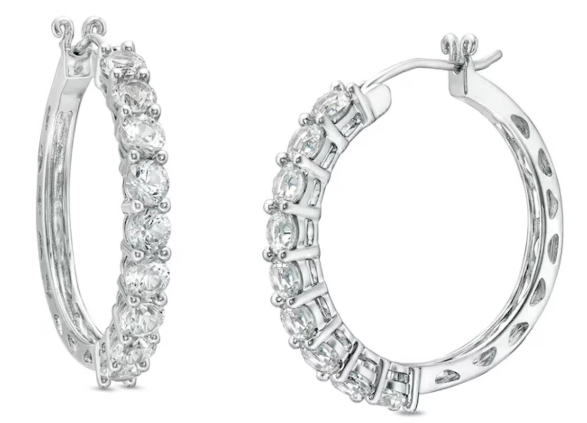 Zales hoop earrings deals