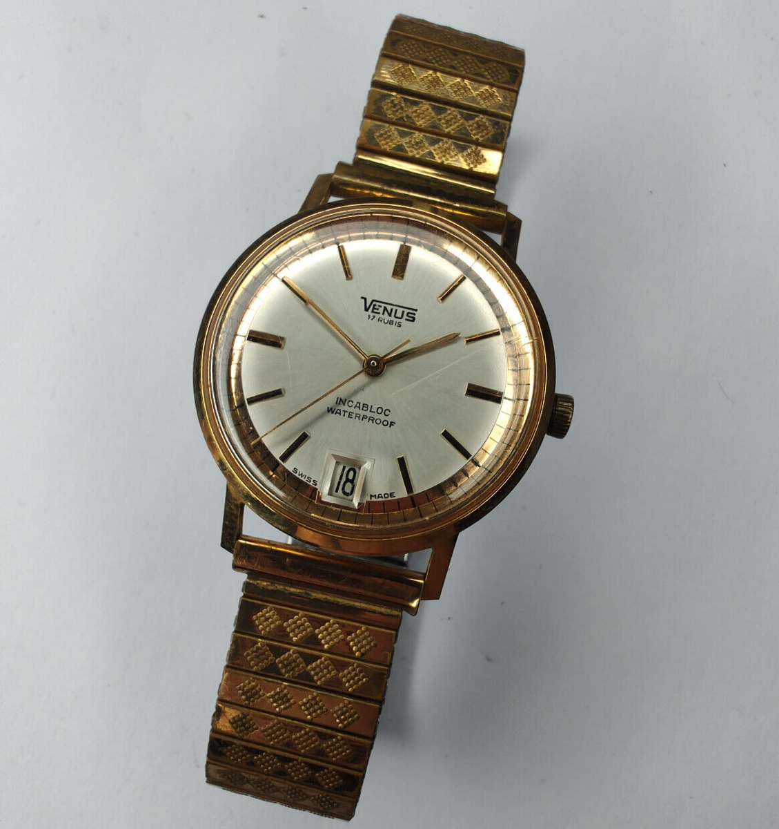 Venus Vintage Manual Wind 17 Rubis Swiss Made 35mm | eBay