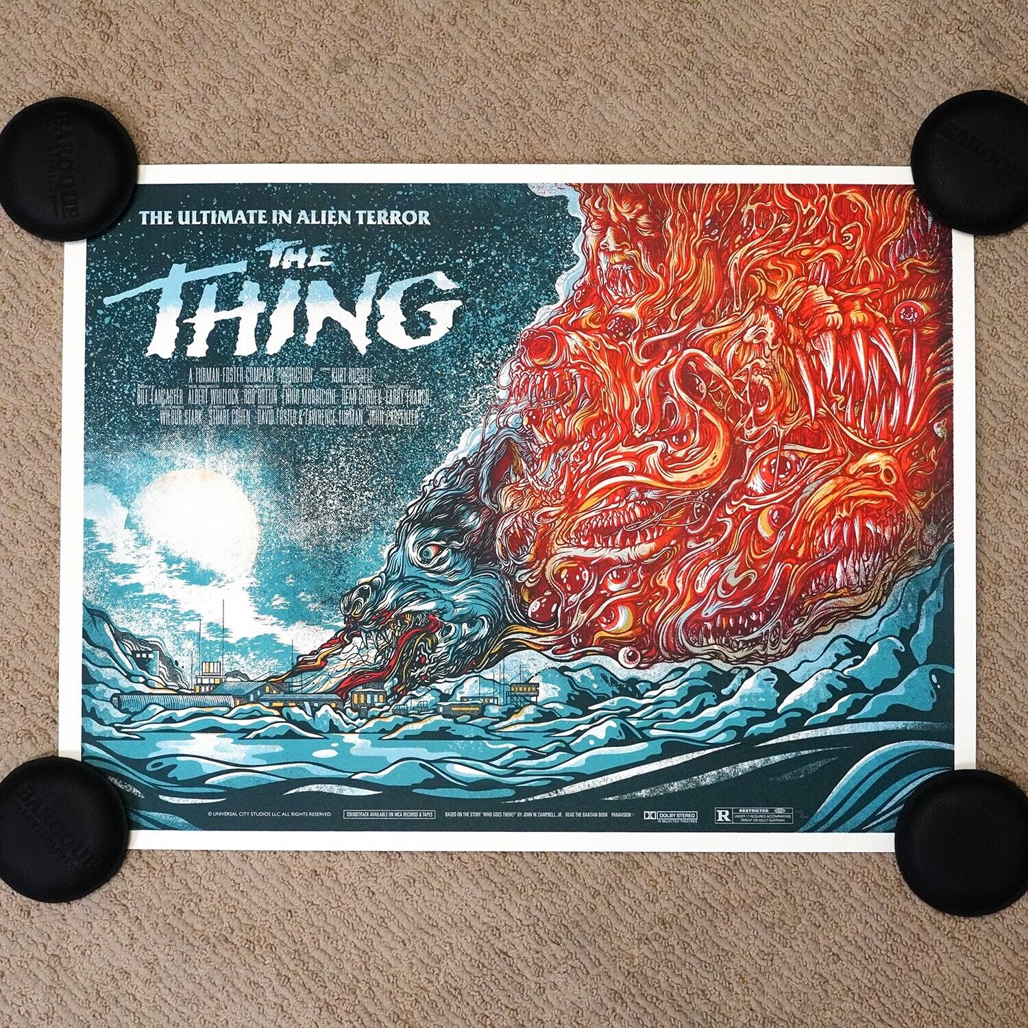 The Blot Says: John Carpenter's The Thing Screen Prints by Rafa Orrico x  Mondo