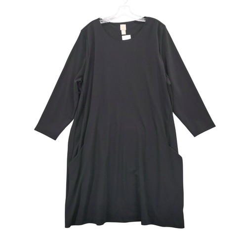 H&M Long Sleeve Dress Pockets Black 3XL