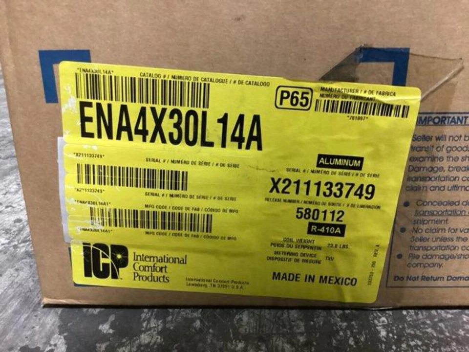 Bobina 'N' de flujo ascendente/descendente de CA/HP de 2,5 toneladas sin carcasa; CFM 1125 Foto 2 de 4